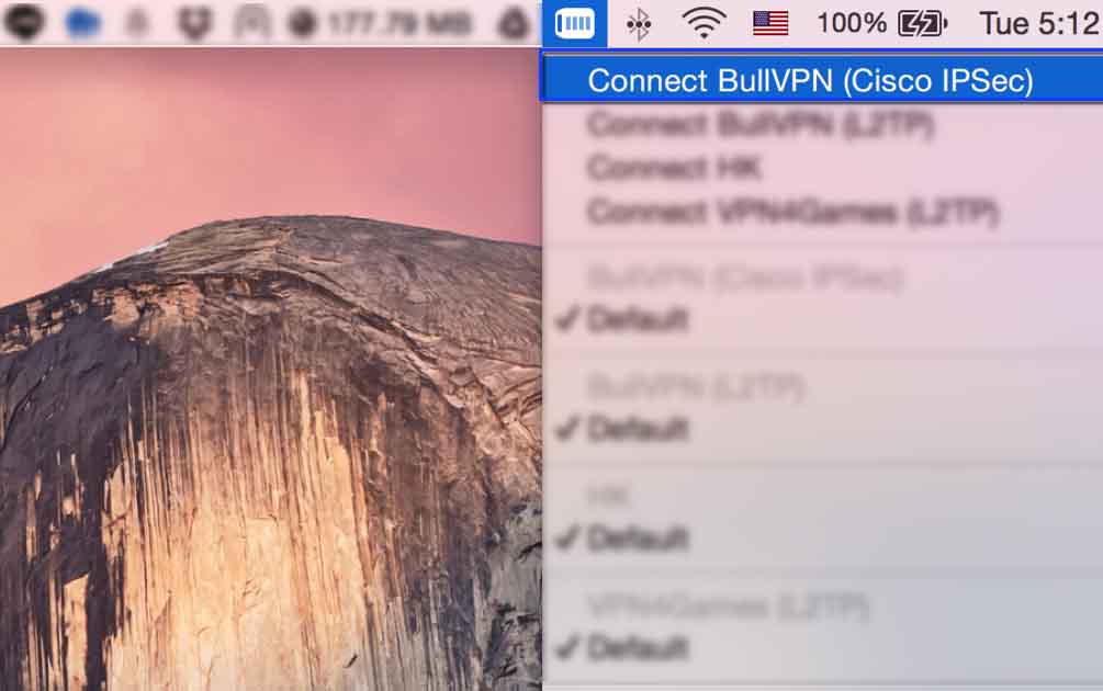 Set IPSec for Mac OS X