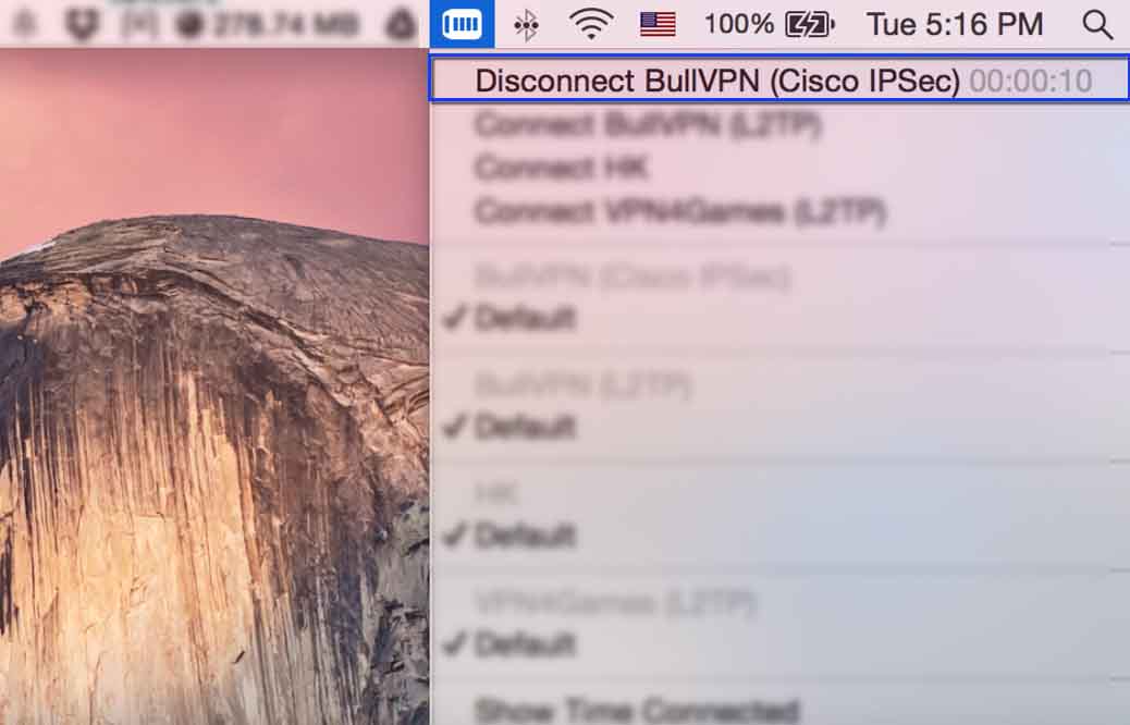 Set IPSec for Mac OS X