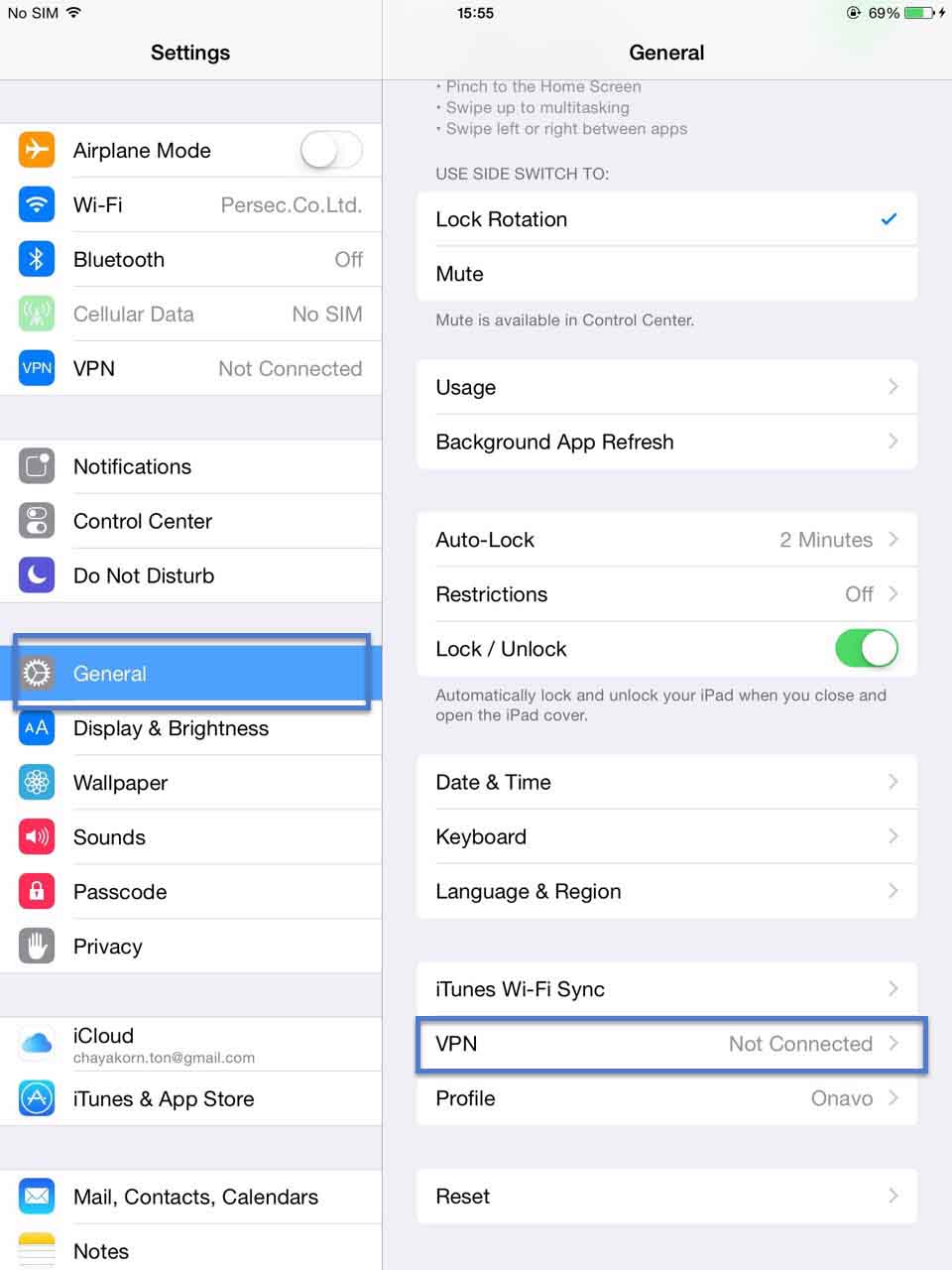 Set L2TP for IOS Iphone Ipad 1