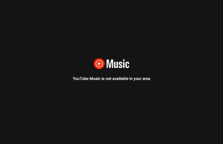 YouTube Music is not available in your area