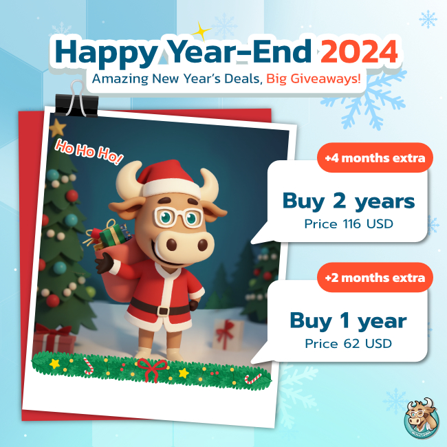 BullVPN Year-End 2024 Promotion: New Year’s Big Giveaway